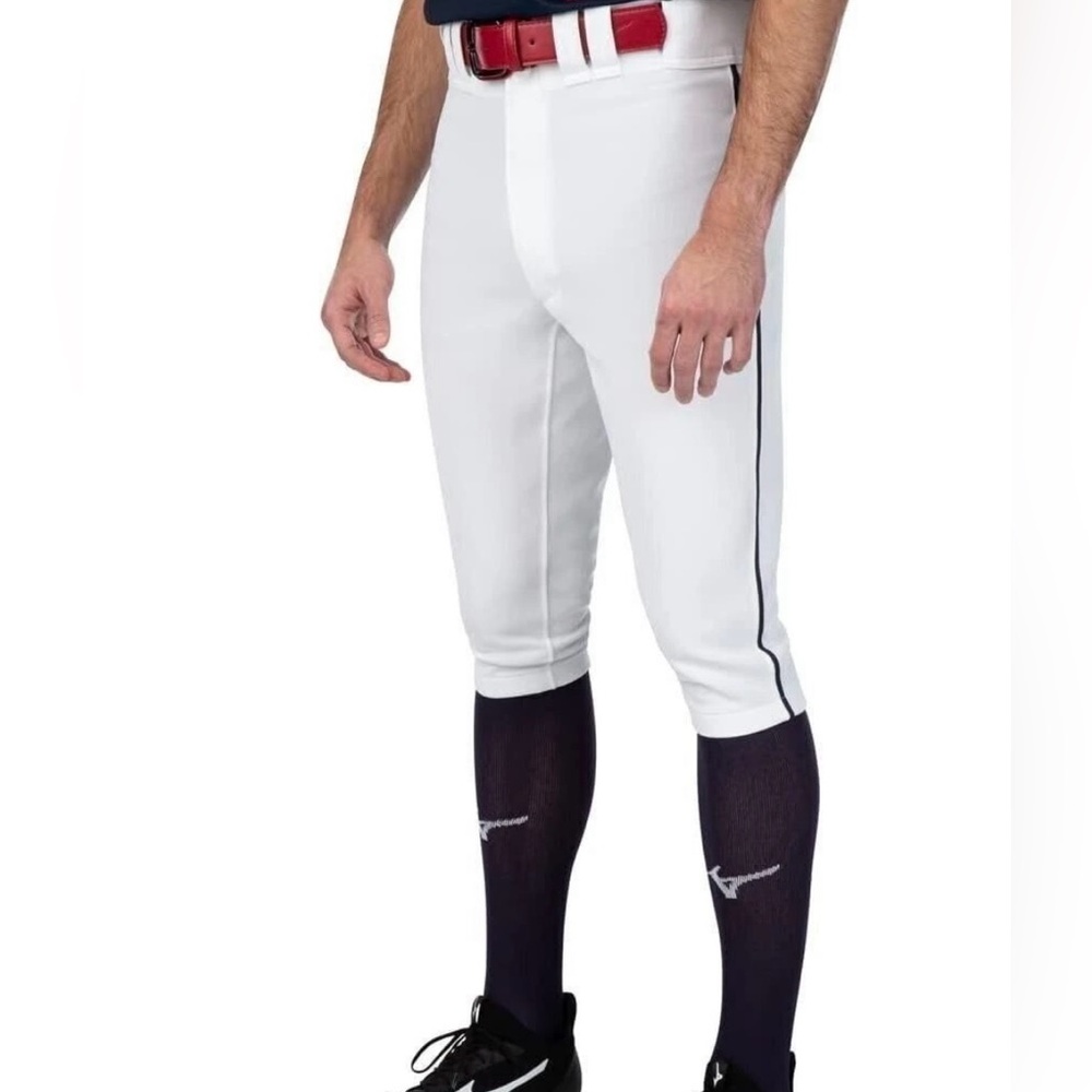 Mizuno Men's White and Black Baseball Pants NWT